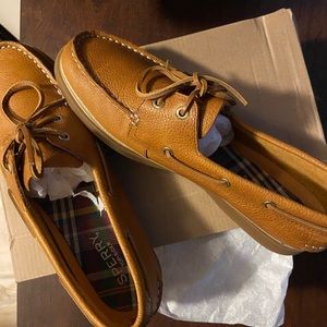 Sperry A/O 2- eye Tumbled Leather Tan